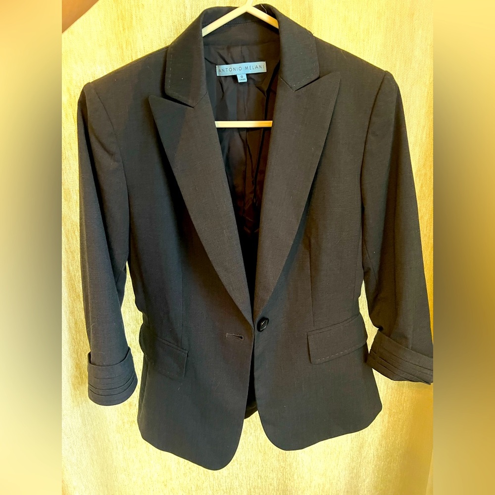 COPY - Antonio Melani short grey blazer jacket. Women’s 0.